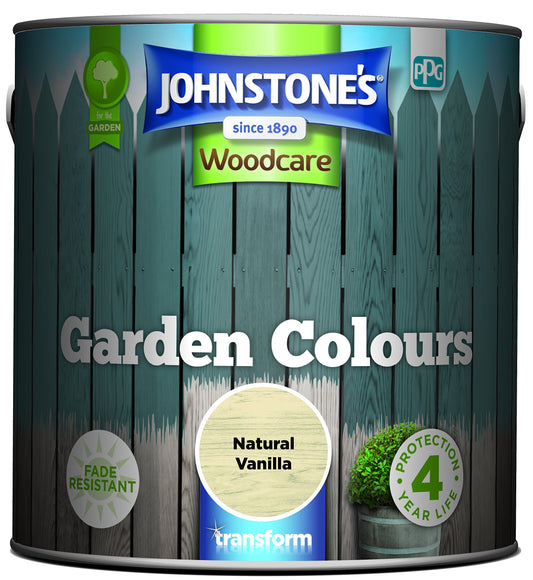 JOHNSTONE'S GARDEN COLOURS NATURAL VANILLA 2.5LT