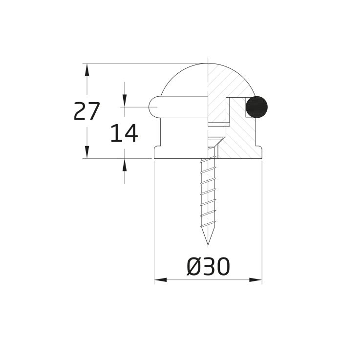 DOORSTOP STEEL - Woodworkers.ie - 