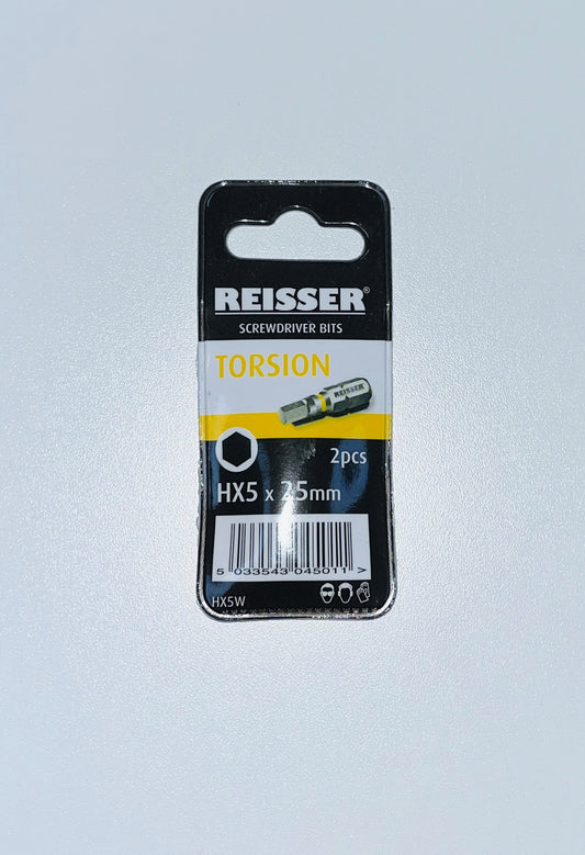 REISSER TORSION BIT HEX5 2PK