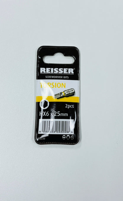 REISSER TORSION BIT HEX6 2PK