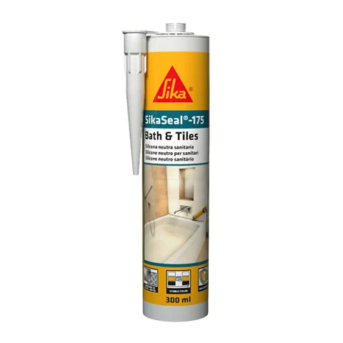 SIKASEAL 175 WHITE BATH & TILES SANITARY SILICONE