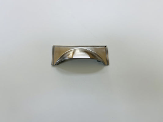 TRADITIONAL BRUSHED NICKEL CUP HANDLE 64MM