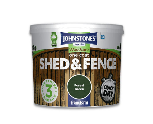 JOHNSTONE'S SHED & FENCEFOREST GREEN  5LT