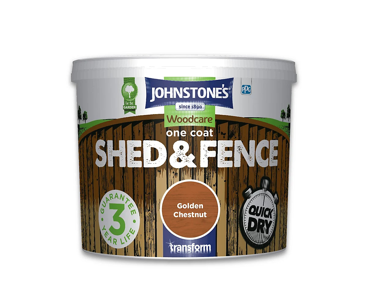 JOHNSTONE'S SHED & FENCE GOLDEN CHESTNUT 5LT