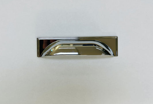 TRADITIONAL CHROME CUP HANDLE 96MM