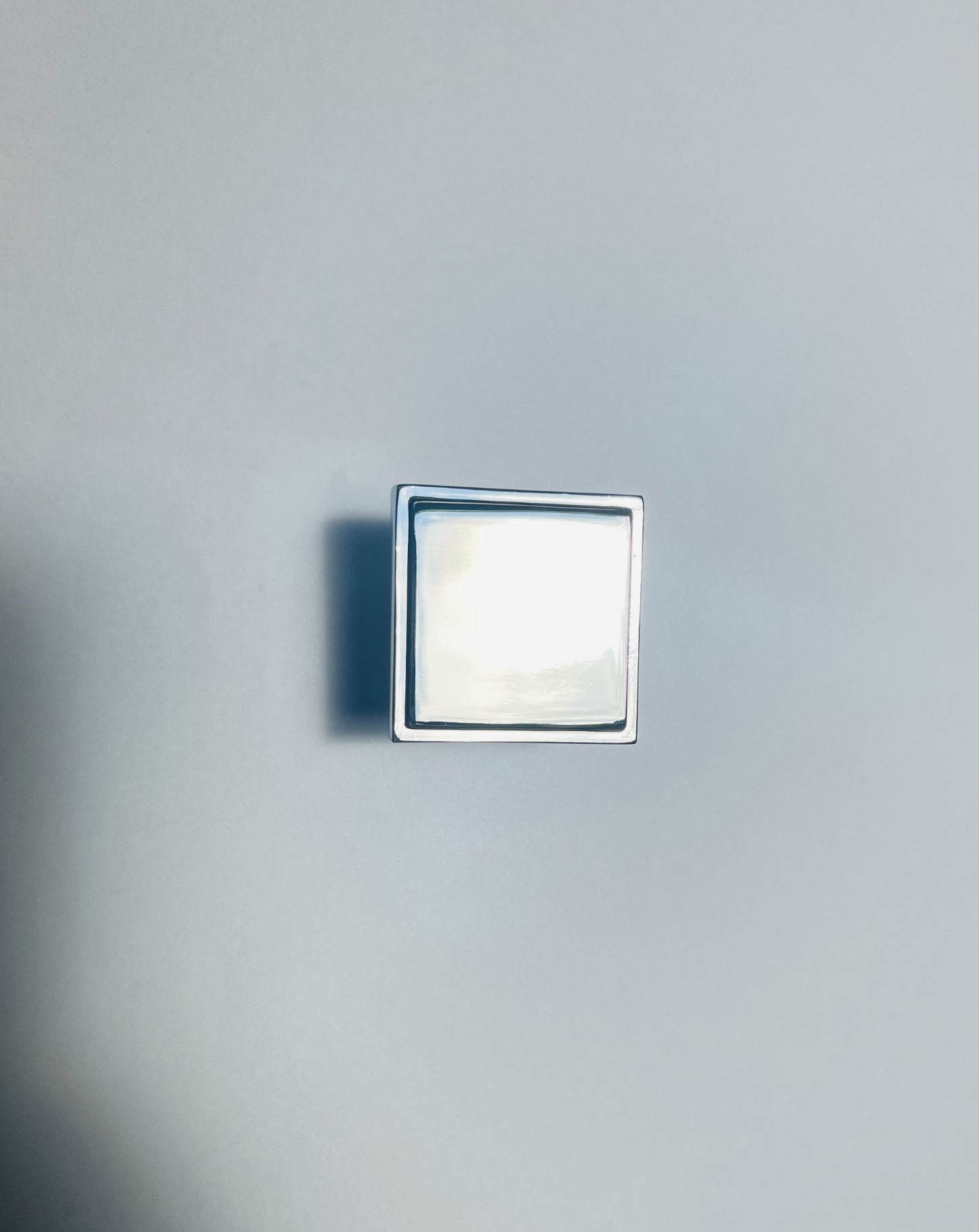 Modern Square Knob 30Mm Chrome