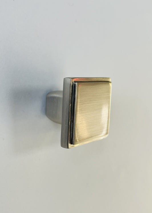 Modern Square Knob 30mm Brushed Nickel